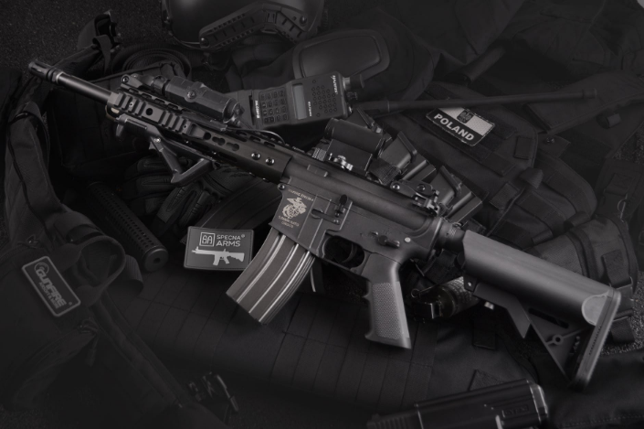 a black rifle