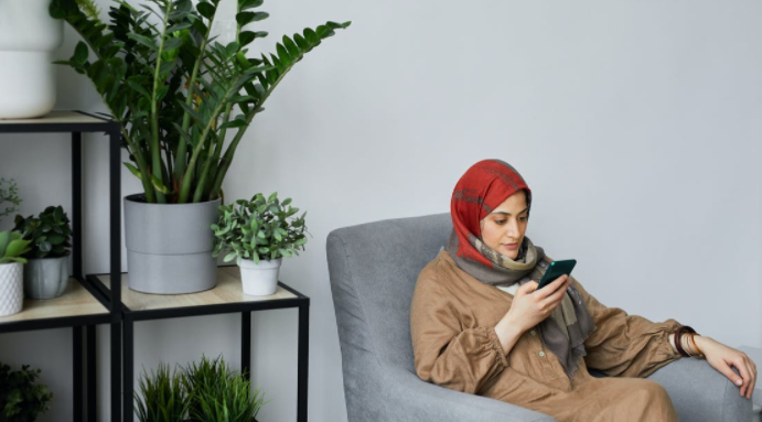 using a mobile phone